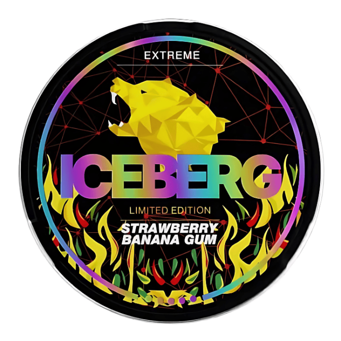  ICEBERG Strawberry Banana Gum Extreme 50MG