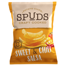  Spuds Chips Sweet & Chili Salsa 12 X 145 G