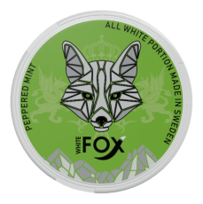  White Fox Peppered Mint All White Slim Portion