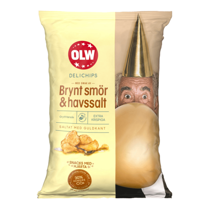 OLW OLW Delichips Smör & Havssalt 10 X 150 G