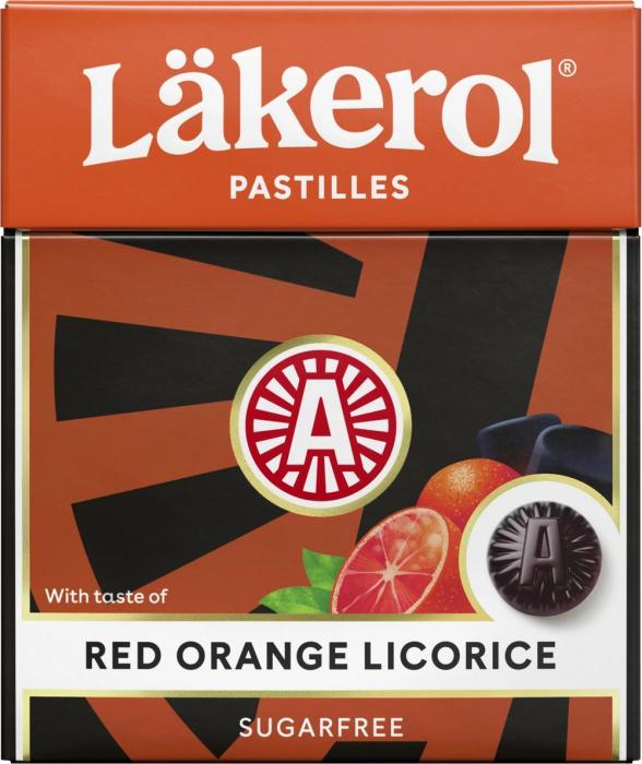 Läkerol Läkerol Red Orange Licorice 48 X 25 G