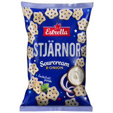 Estrella Estrella Stj&auml;rnor Sourcream & Onion 12 X 85 G