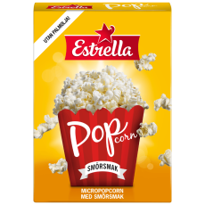 Estrella Estrella Micropopcorn Sm&ouml;rsmak 3-pack 16 X 240 G