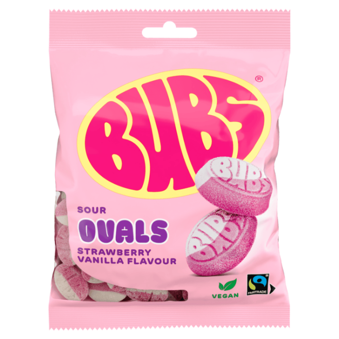 Bubs Bubs Strawberry Vanilla OVALS 12 X 90 G