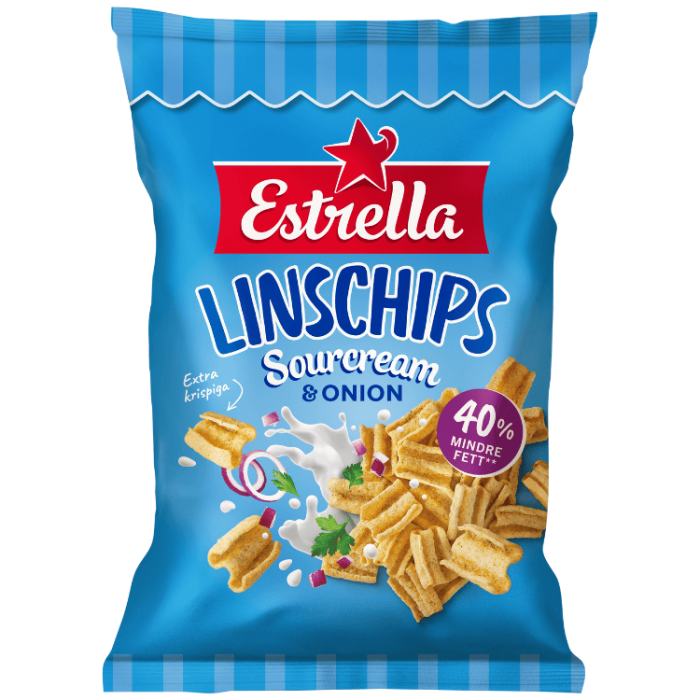  Estrella Linschips Sourcream & Onion 12 X 90 G