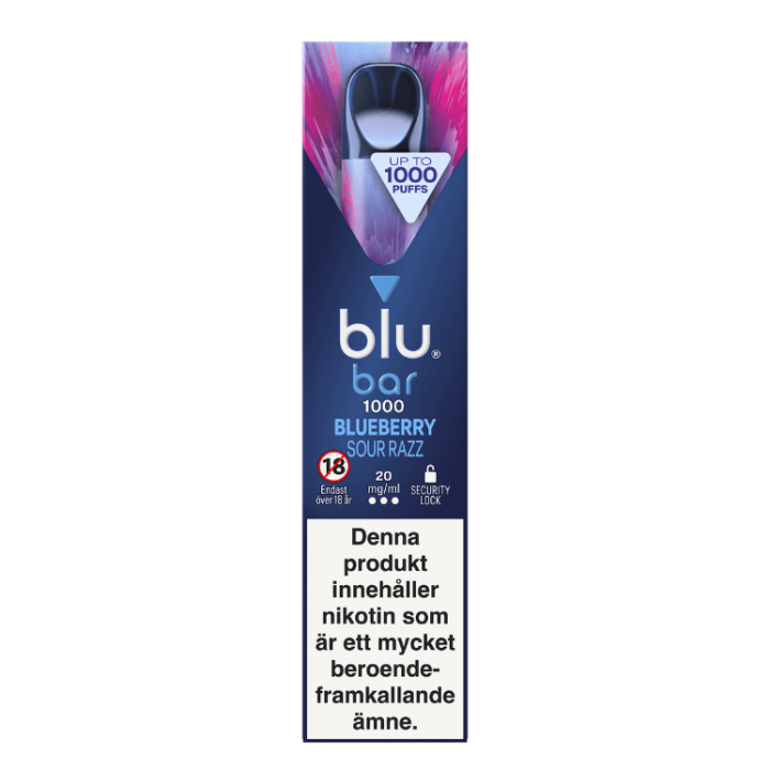  Blu Bar Blueberry Sour Razz 20 MG