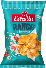  Estrella Ranch & Sourcream Chips 24 X 160 G