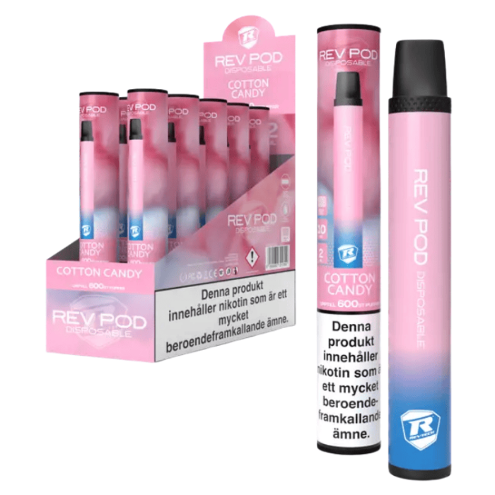  REV Disposable 10 MG Cotton Candy 10-PACK