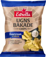 Estrella EST Ungsbakade Sourcream & Onion 10 X 125 G