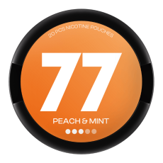 77 snus 77 Peach Mint Slim Medium All White