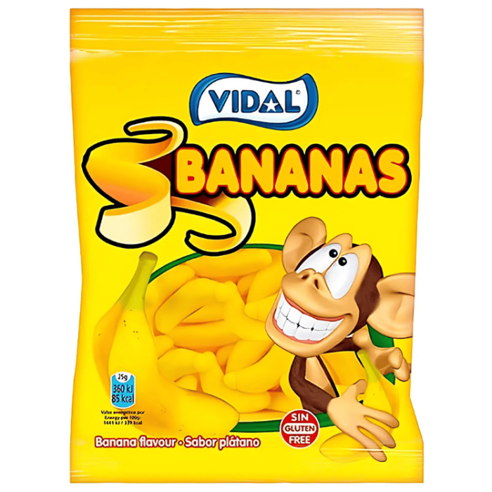 Vidal Vidal Bananas 14 X 90 G