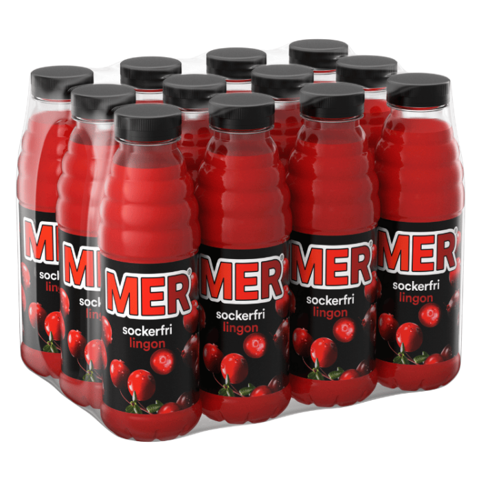 Mer Mer Lingon Sockerfri 12 X 50 CL