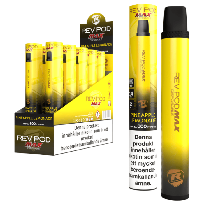 REV MAX 14 MG Pineapple Lemonade 10-PACK