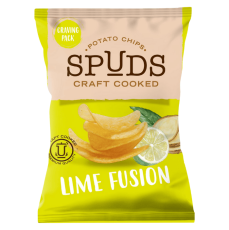  Spuds Chips Lime Fusion 12 X 145 G
