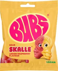  BUBS Lemon Raspberry SKALLE 12 X 155 G