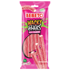  Bebeto Wacky Sticks Strawberry & Vanilla 12 X 75 G