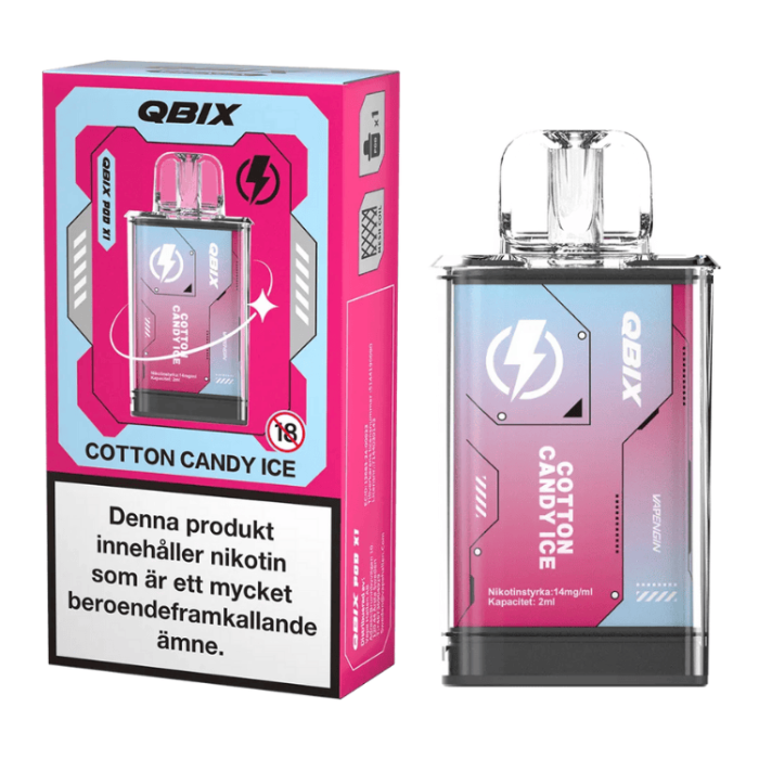  QBIX 14 MG Cotton Candy 10-PACK