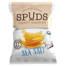  Spuds Chips Sea Salt 12 X 145 G